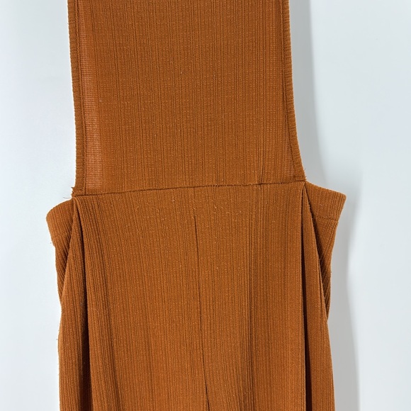 Sienna sky burnt orange romper jumpsuit crop wide leg flowing spring summer - Picture 6 of 14
